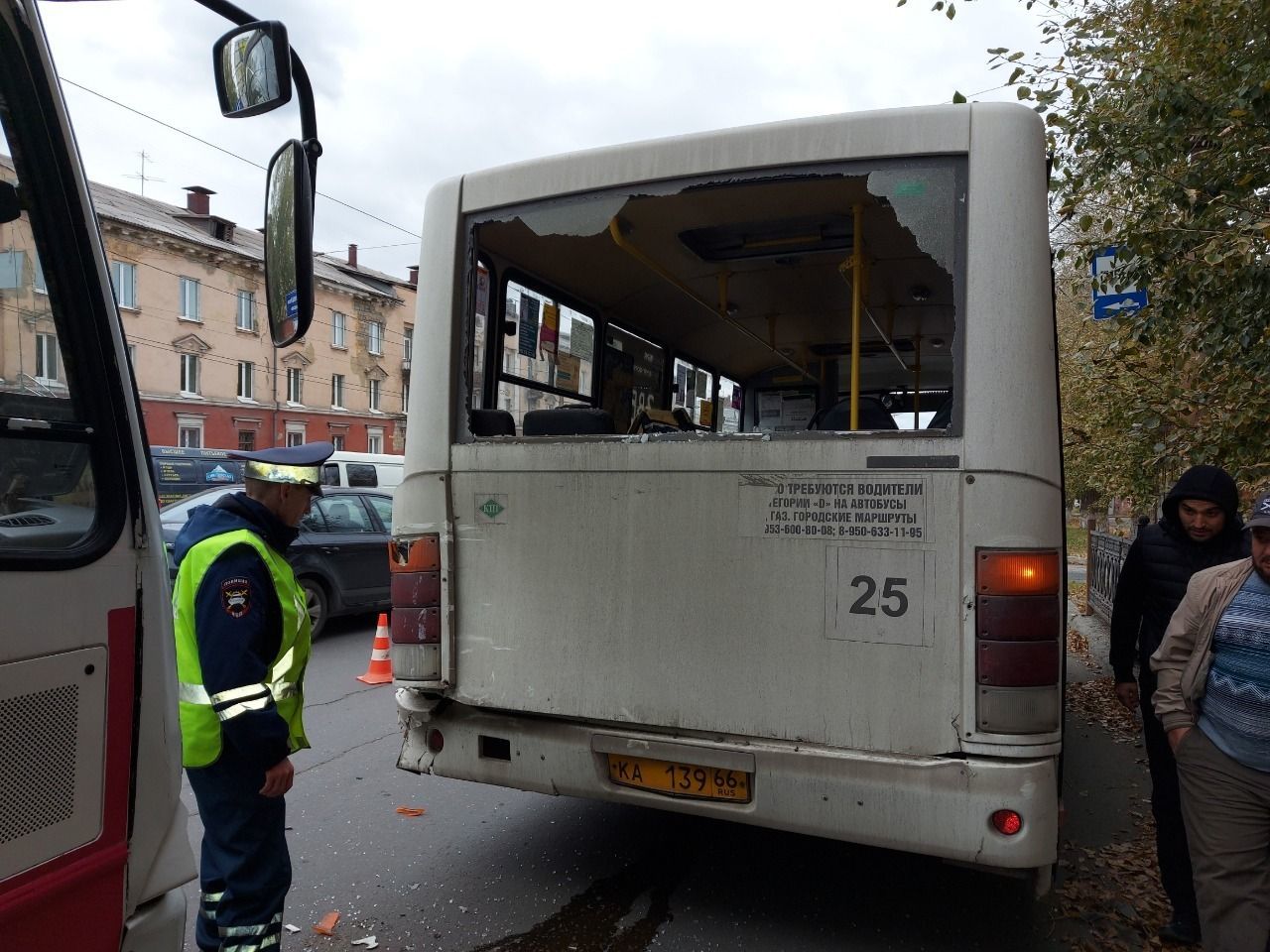 Изображение В Нижнем Тагиле столкнулись два пассажирских автоб